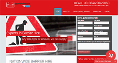 Desktop Screenshot of barrierhire.com